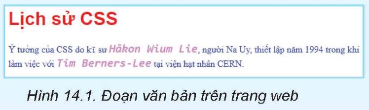 Tin học 12 - Bài 14. Định dạng văn bản bằng CSS 8 Tin học 12 - Bài 14