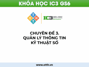 CĐ3. Quản lý thông tin kỹ thuật số (IC3 GS6): tìm kiếm, lưu trữ & đánh giá hiệu quả 49 tin học 12 bài 1