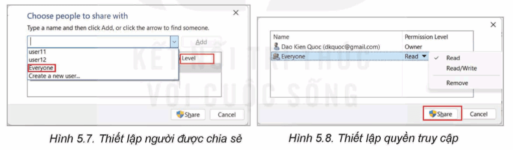 Tin học 12 – Bài 5. Thực hành chia sẻ tài nguyên trên mạng 13