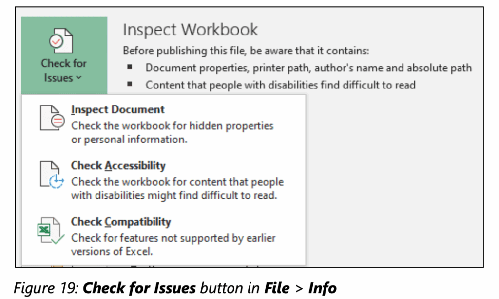 MOS Excel - Buổi học 10: Hoàn thiện Workbook 15 MOS Excel Buổi học 10 Hoàn thiện Workbook Inspect Document Xóa thông tin cá nhân