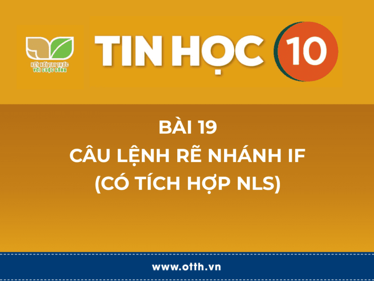 Tin học 10 - Bài 23